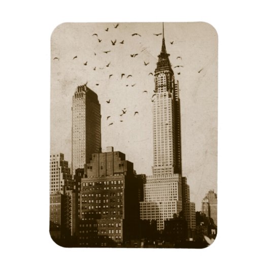 Een koppel vogels die vliegen magneet (Verticaal)