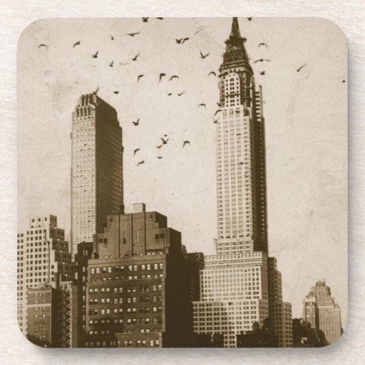 Een koppel vogels die vliegen onderzetter (Voorkant)