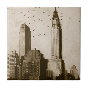 Een koppel vogels die vliegen tegeltje