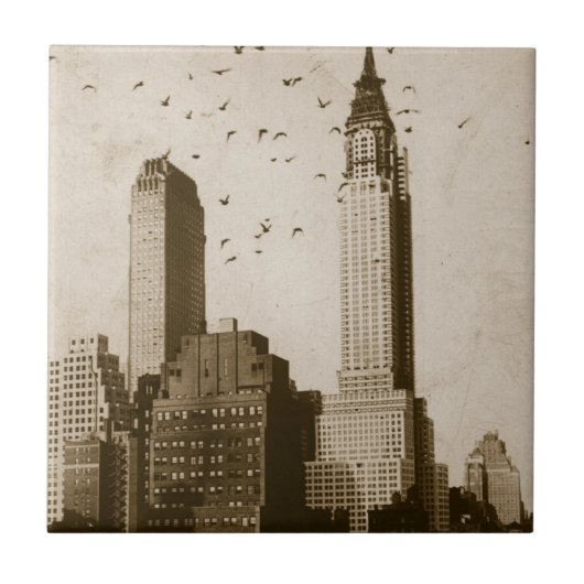 Een koppel vogels die vliegen tegeltje (Voorkant)