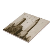 Een koppel vogels die vliegen tegeltje (Zijkant)