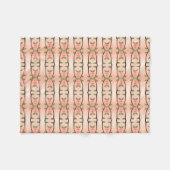 Een Koraal Honing Ontwerper Fleece Deken (Voorkant (Horizontaal))