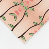 Een Koraal Honing Ontwerper Fleece Deken (Hoek)