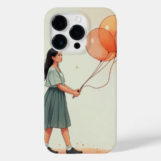 Een Koreaans meisje met een ballon Case-Mate iPhone 14 Pro Hoesje