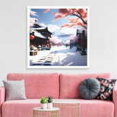Een Koreaanse winter Canvas Afdruk (Insitu (Woonkamer))