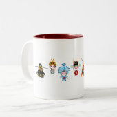 Een korte inleiding op Beijing Opera Tweekleurige Koffiemok (Voorkant links)