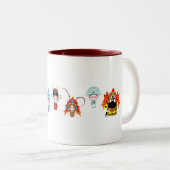 Een korte inleiding op Beijing Opera Tweekleurige Koffiemok (Voorkant rechts)