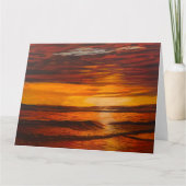 Een korte Oranje zonsondergang door Gary Poling Kaart (Voorkant)