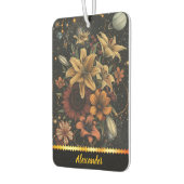 Een kosmisch boeket van levendige bloemen in de ru luchtverfrisser (Links)