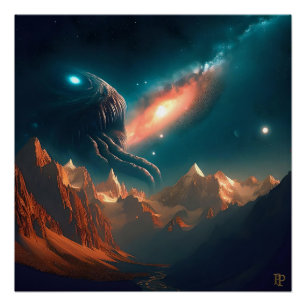 Een kosmisch wezen perfect poster