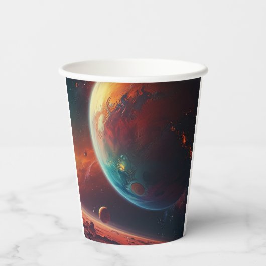 Een kosmische feestbeker papieren bekers (Achterkant)
