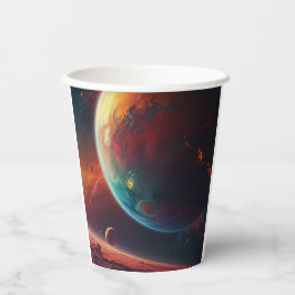 Een kosmische feestbeker papieren bekers