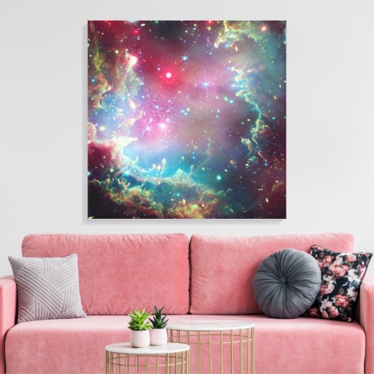 Een kosmische krans | canvas afdruk (Insitu (Woonkamer))