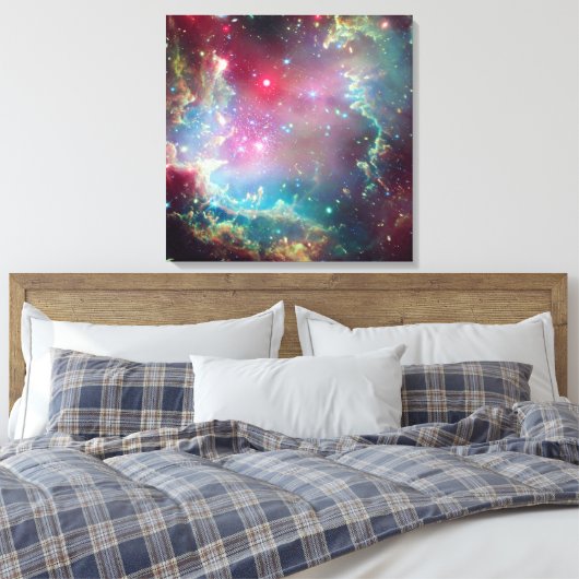 Een kosmische krans | canvas afdruk (Insitu (Slaapkamer))