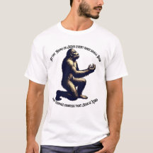 Een kosmische Openbaring Bigfoot die Jezus aanbidt