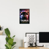 Een Kosmische Stier Stier Dierenriem Poster (Thuiskantoor)