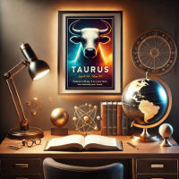 Een Kosmische Stier Stier Dierenriem Poster
