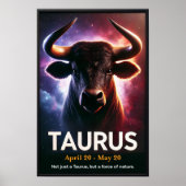 Een kosmische Stier Stier Zodiac Poster (Voorkant)