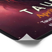 Een kosmische Stier Stier Zodiac Poster (Hoek)