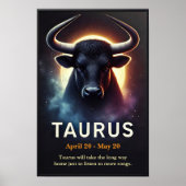 Een kosmische Stier Stier Zodiac Poster (Voorkant)