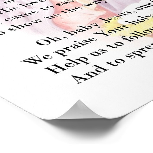 Een kostbaar kerstcadeau poster (Hoek)