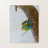 Een kotelaar op een filiaal legpuzzel (Verticaal)