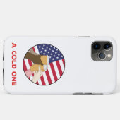 Een koude Amerikaanse bier Case-Mate iPhone Case (Achterkant (horizontaal))