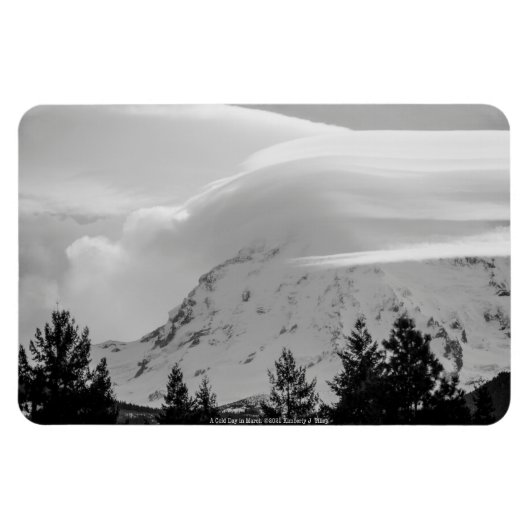 Een koude dag in maart magneet (Horizontaal)