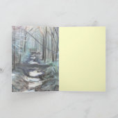 een koude de wintersdag feestdagen kaart (Binnen)