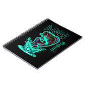 een koude vis met coole kunst past op maat notitieboek (Linkerzijde)