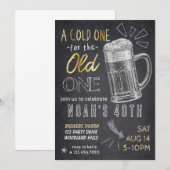 Een koude voor de OUDE, Cheers en Beers Kaart (Voorkant / Achterkant)