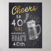 Een koude voor de OUDE, Cheers en Beers, Poster (Voorkant)