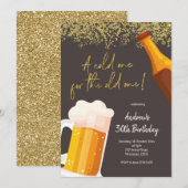 Een koude voor de oude dag van de geboorte van één kaart (Voorkant / Achterkant)