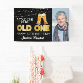 Een koude voor de oude | Foto Verjaardag Spandoek (Insitu)