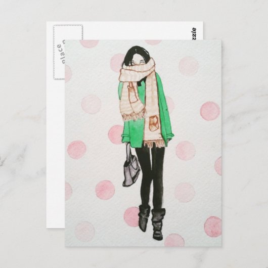 Een koude winterdag: Briefkaarten (Voorkant / Achterkant)