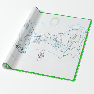 Een koude winterdag - cadeaupapier