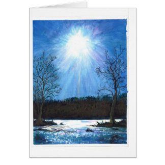 Een koude winterochtend in de rivier de Potomac