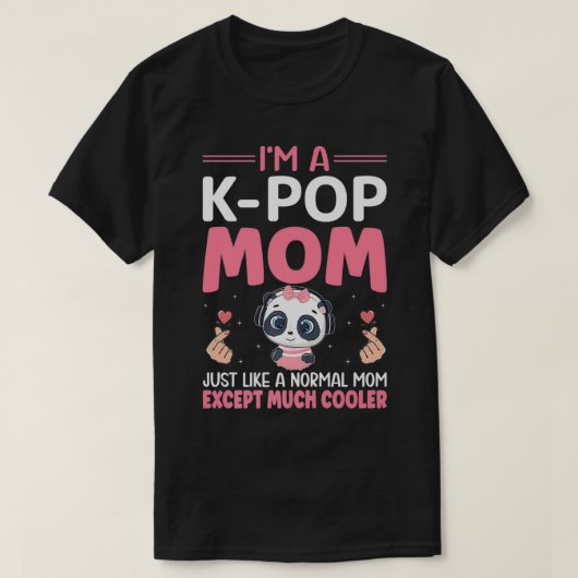 Een KPop mam Kawaii Anime Girl Boba Drinker dragon T-shirt (Design voorkant)