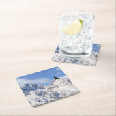 Een kraai bij Crowfoot Mountain Alberta Canada Kartonnen Onderzetters (Insitu)