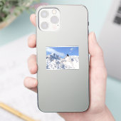 Een kraai bij Crowfoot Mountain Alberta Canada Sticker (Telefoon)