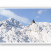 Een kraai bij Crowfoot Mountain Alberta Canada Sticker (Voorkant)