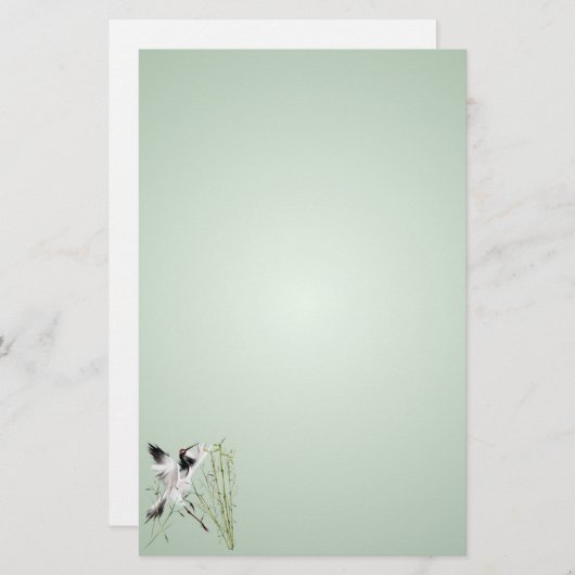 Eén kraan in het briefpapier van Bamboe (Voorkant / Achterkant)