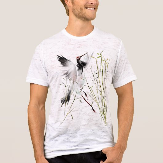 Een kraan in Shirten van Bamboe T-shirt (Voorkant)