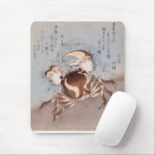 Een krab op de kust muismat (Met muis)