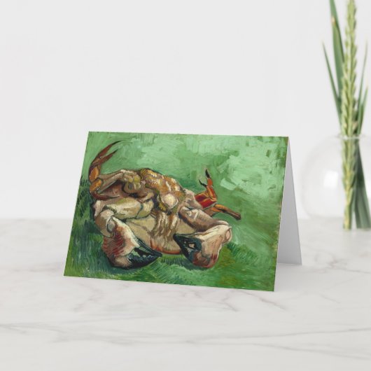 Een krab op zijn rug | Vincent van Gogh Kaart (Voorkant)