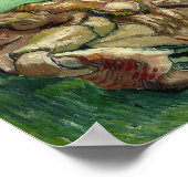 Een krab op zijn rug | Vincent van Gogh Poster (Hoek)