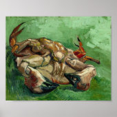 Een krab op zijn rug | Vincent van Gogh Poster (Voorkant)