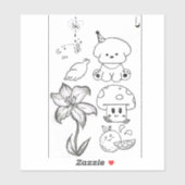 een krabbelpagina voor jou sticker (Vel)