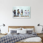 Een krantenverkoper, een burger die klaar is om te canvas afdruk (Insitu (Slaapkamer))