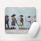 Een krantenverkoper, een burger die klaar is om te muismat (Met muis)